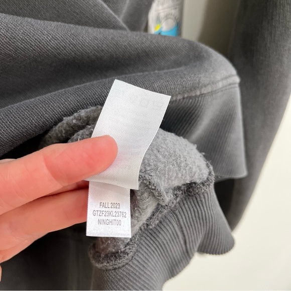 Goat USA Linden Sweatshirt gray cotton polyester Logo Medium - Picture 9 of 9